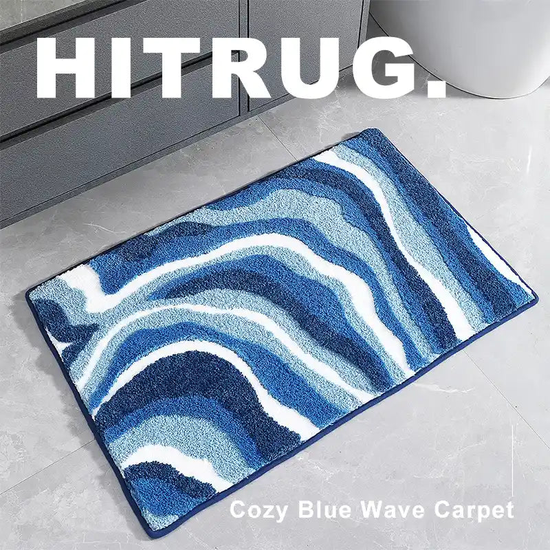 Simple Modern Wavy Strip Carpet – HITRUG