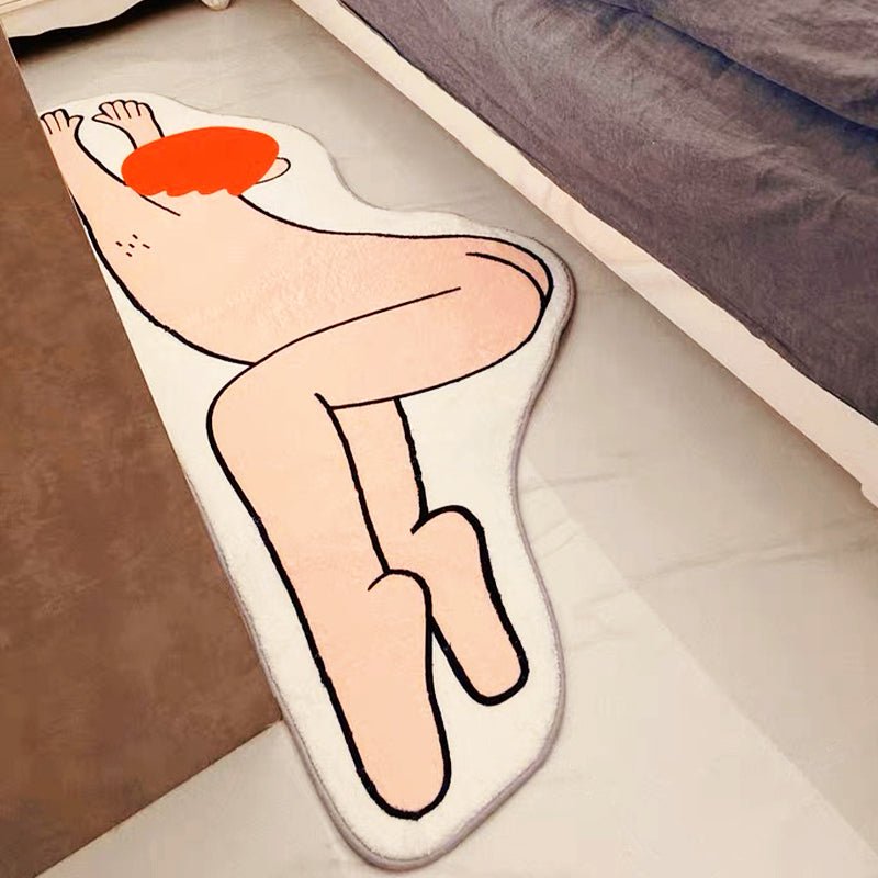 Funny No Clothes Ass Rug