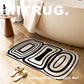 Geometric Rectangle Striped Innovative Quick Dry Bath Mat