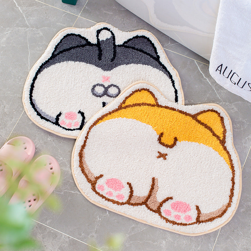 Corgi Booty Rug Charming Lovely Carpet-5