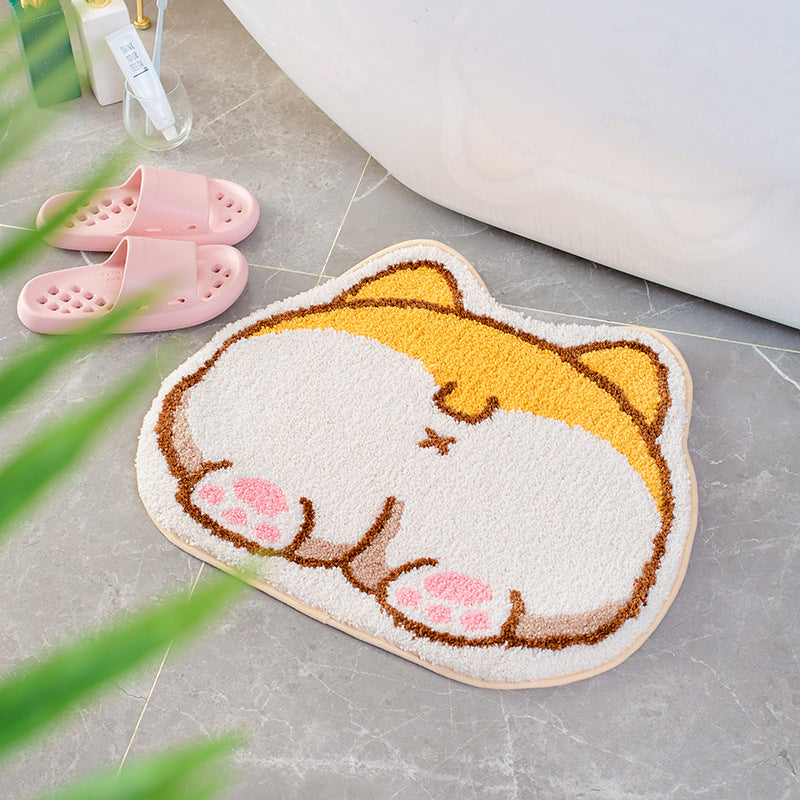 Corgi Booty Rug Charming Lovely Carpet-4