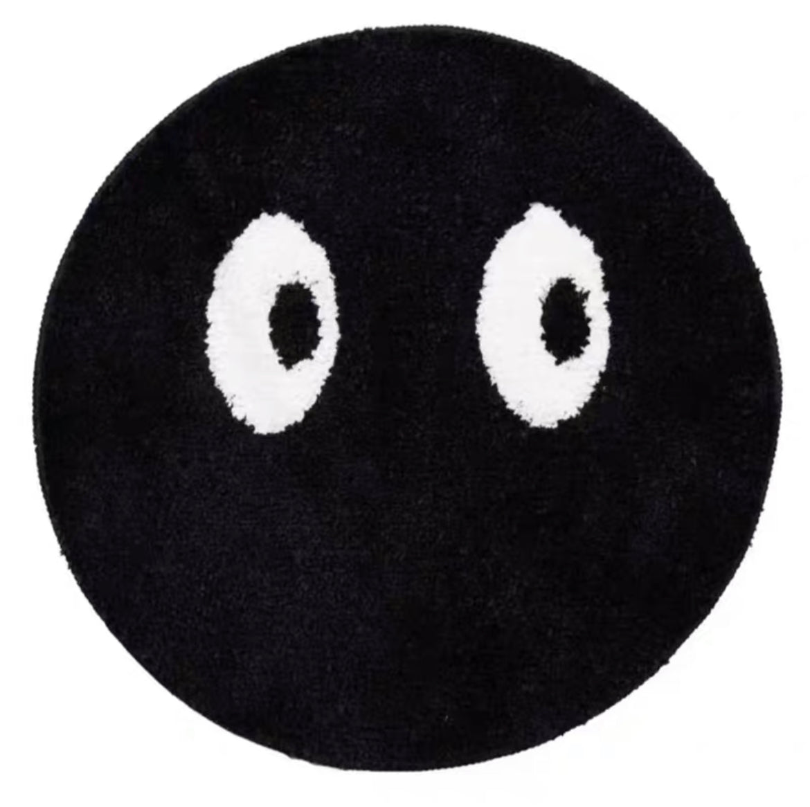 Tufted Black Eyes Eyeballs Circle Plush Decoration