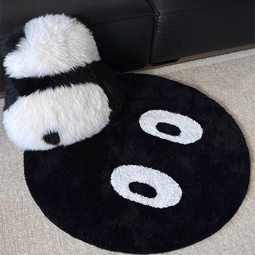 Tufted Black Eyes Eyeballs Circle Plush Decoration