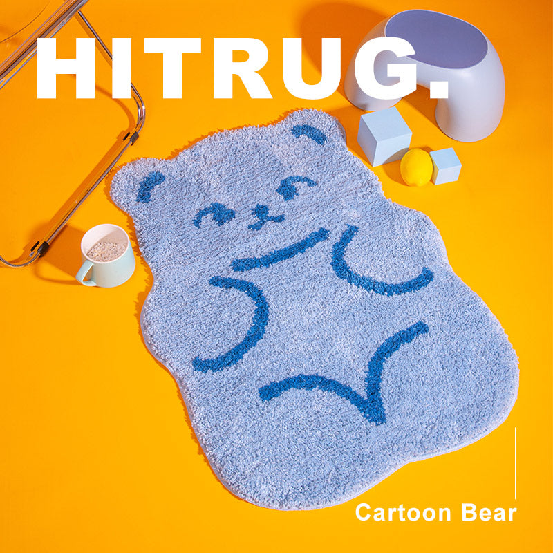 Cartoon Cute  Bear Bathroom Rug-1