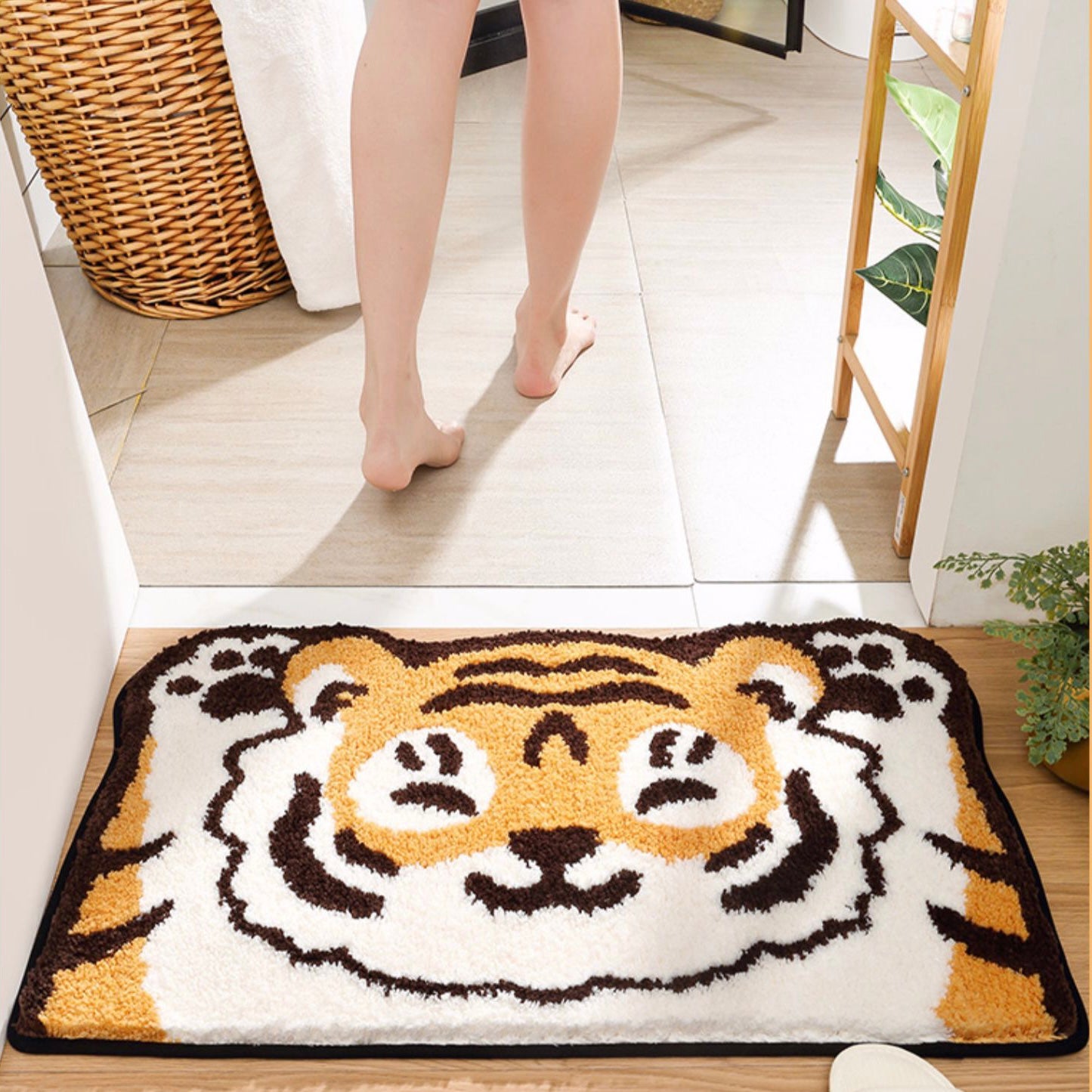 Ear Scratching Tiger Rug-2